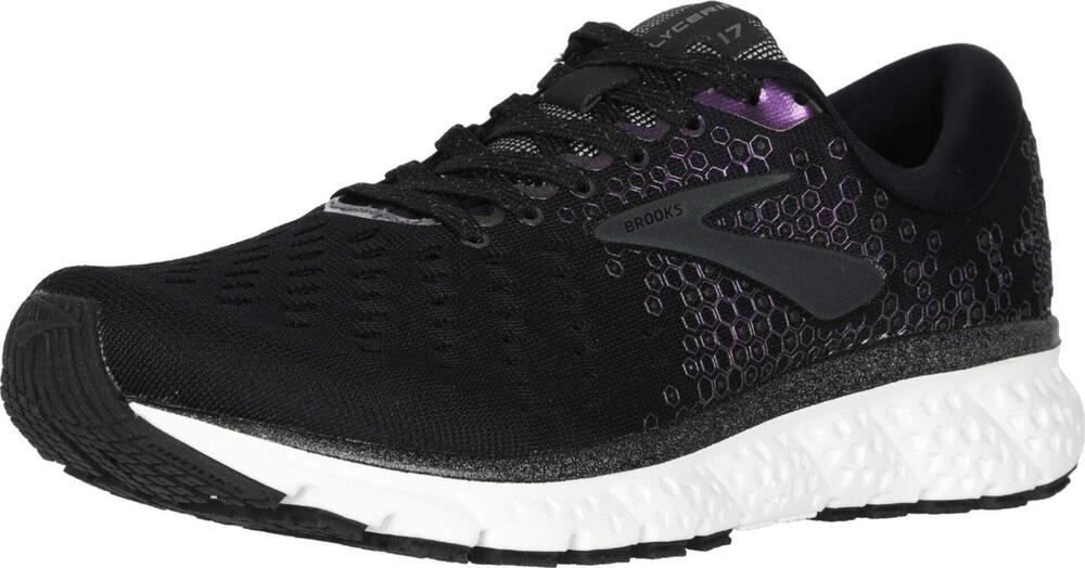 BROOKS WOMENS GLYCERIN 17 RUNNING SHOE - FELDSPAR/AQUA FOAM/GREY - B - 10.0